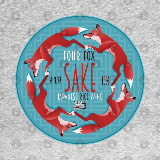 Four Fox Sake (rice wine) by wuxter